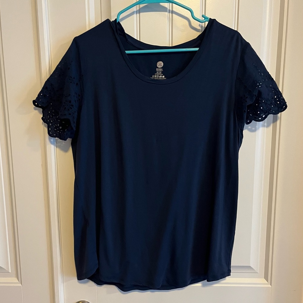 Kindred Bravely Everyday Eyelet Nursing and Maternity T-Shirt